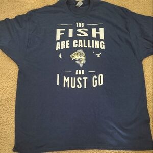 Blue Fish-Themed T-Shirt